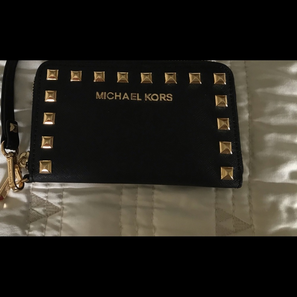 Gently used Michael Kors Selma Stud Wristlet
